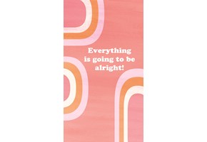 Rainbow Everything is going to be alright standard wallpaper