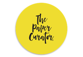 Paper Curator logo on yellow background